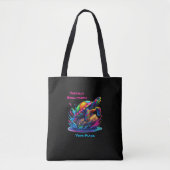 Farbenfrohe Schildkröte Tasche (Vorderseite)