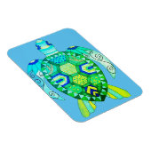 Farbenfrohe Schildkröte zeichnend Magnet (Rechte Seite)