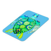 Farbenfrohe Schildkröte zeichnend Magnet (Linke Seite)