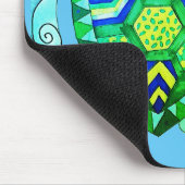 Farbenfrohe Schildkröte zeichnend Mousepad (Ecke)