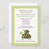 Farbenfrohe Schildkröten 12x18 Baby Dusche einlade Einladung (Vorne/Hinten)