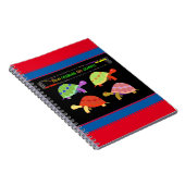 Farbenfrohe Schildkrötengestaltung für Enkel Notizblock (Rechte Seite)