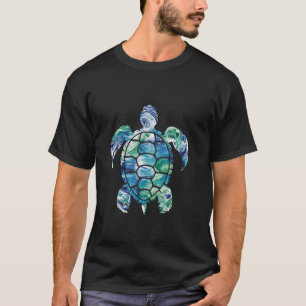 Farbenfrohe Schildkrötenmeerkunst Kunst, Dichtung T-Shirt