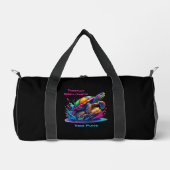 Farbenfrohe Schildkrötenpüree Duffle Bag (Vorderseite)