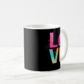 Farbenfrohe Schimpanzee Mama Geschenke Schimpanse Kaffeetasse (VorderseiteRechts)