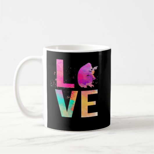 Farbenfrohe Schimpanzee Mama Geschenke Schimpanse Kaffeetasse (Links)