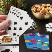 Farbenfrohe Schirme Poker Spielkarten (In Situ)