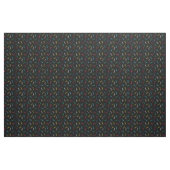 Farbenfrohe Schissmuster schwarzer Hintergrund Stoff (Yard (91,4 cm))