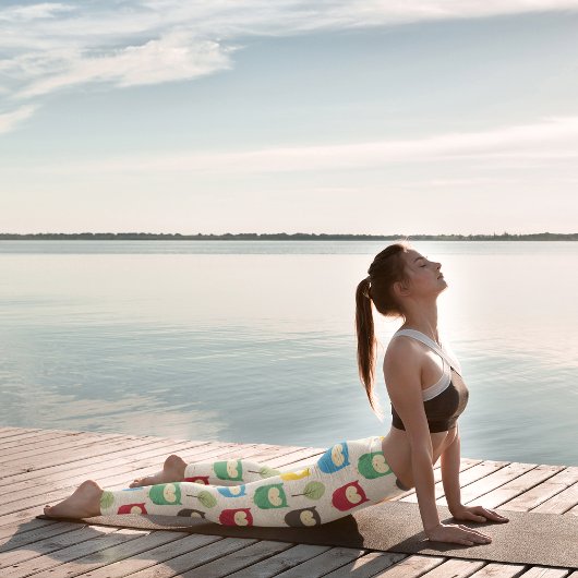 Farbenfrohe, schläfrige Owls Leggings