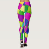 Farbenfrohe Schlange Leggins Stainglass (Rückseite)
