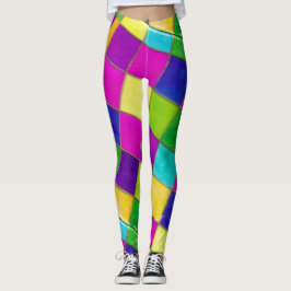 Farbenfrohe Schlange Leggins Stainglass