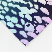 Farbenfrohe Schlange Skin Textur Muster. Fleecedecke (Ecke)