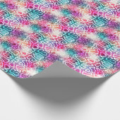 Farbenfrohe Schlange Skin Textur Muster. Geschenkpapier (Ecke)