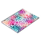 Farbenfrohe Schlange Skin Textur Muster. Notizblock (Linke Seite)
