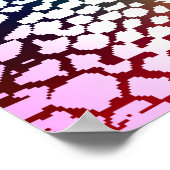 Farbenfrohe Schlange Skin Textur Muster. Poster (Ecke)