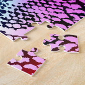 Farbenfrohe Schlange Skin Textur Muster. Puzzle (Seite)