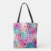Farbenfrohe Schlange Skin Textur Muster. Tasche (Rückseite)