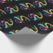 Farbenfrohe Schlangen-Illustration Geschenkpapier (Ecke)