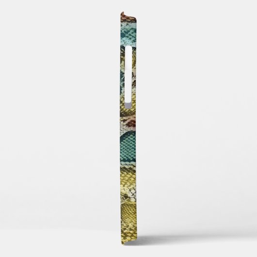 Farbenfrohe Schlangenhaut: nahtloses Design. Case-Mate iPhone Hülle (Rückseite / Links)