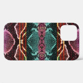 Farbenfrohe Schlangenhaut, Tierdruck. Case-Mate iPhone Hülle (Rückseite (Horizontal))