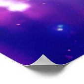 Farbenfrohe Schlangennebel Galaxie Kunstposter Poster (Ecke)