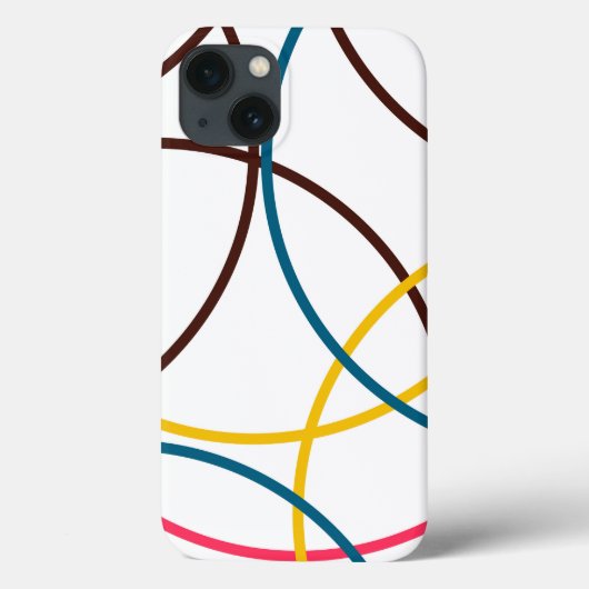 Farbenfrohe, schlichte moderne coole, urbane Trend Case-Mate iPhone Hülle (Rückseite)