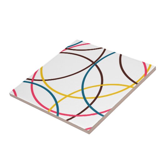 Farbenfrohe, schlichte moderne coole, urbane Trend Fliese (Seite)