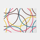 Farbenfrohe, schlichte moderne coole, urbane Trend Fußmatte (Vorderseite)