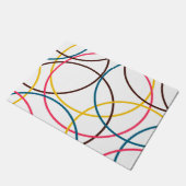 Farbenfrohe, schlichte moderne coole, urbane Trend Fußmatte (Schrägansicht)