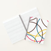 Farbenfrohe, schlichte moderne coole, urbane Trend Notizblock (Innenseite)
