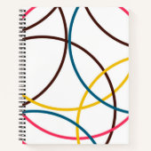 Farbenfrohe, schlichte moderne coole, urbane Trend Notizblock (Vorderseite)