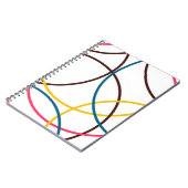 Farbenfrohe, schlichte moderne coole, urbane Trend Notizblock (Linke Seite)