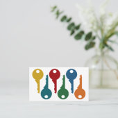 Farbenfrohe Schlossbetriebskarten Visitenkarte (Stehend Vorderseite)