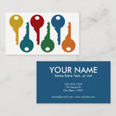 Farbenfrohe Schlossbetriebskarten Visitenkarte (Vorne/Hinten)