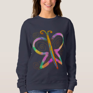Farbenfrohe Schmetterling Abstrakte Kunst zu trage Sweatshirt