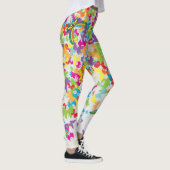 Farbenfrohe Schmetterlinge 01,00 Bw von White BG Leggings (Rechts)