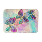 Farbenfrohe Schmetterlinge Badematte (Vorderseite)