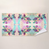 Farbenfrohe Schmetterlinge Badetuch Badehandtuch (Badehandtuch)