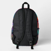Farbenfrohe Schmetterlinge Bedruckter Rucksack (Rückseite)