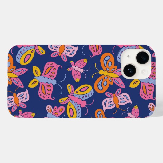 farbenfrohe Schmetterlinge Case-Mate iPhone Hülle (Rückseite (Horizontal))