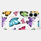 Farbenfrohe Schmetterlinge Case-Mate iPhone Hülle (Rückseite (Horizontal))