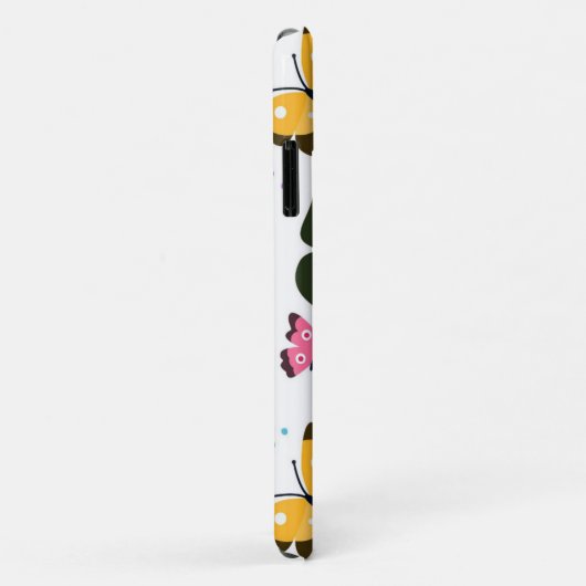 Farbenfrohe Schmetterlinge Case-Mate iPhone Hülle (Hinten/Rechts)