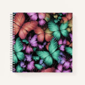 Farbenfrohe Schmetterlinge drucken Notizblock (Vorderseite)