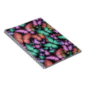 Farbenfrohe Schmetterlinge drucken Notizblock (Rechte Seite)