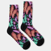 Farbenfrohe Schmetterlinge drucken Socken (Rechts)