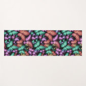 Farbenfrohe Schmetterlinge drucken Yogamatte (Vorderseite (Horizontal))
