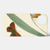 Farbenfrohe Schmetterlinge flattern um ein Blatt Case-Mate iPhone Hülle (Rückseite (Horizontal))