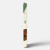 Farbenfrohe Schmetterlinge flattern um ein Blatt Case-Mate iPhone Hülle (Rückseite / Links)
