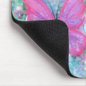 Farbenfrohe Schmetterlinge fliegen - Freude Mousepad (Ecke)