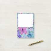 Farbenfrohe Schmetterlinge fliegen - Freude Post-it Klebezettel (Auf Schreibtisch)